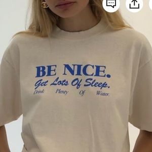 NWT Be Nice Oversized T-Shirt/Dress (Natural/Ivory)